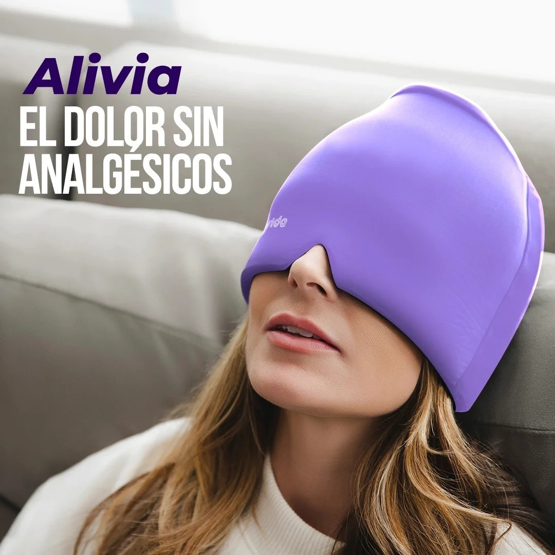 GORRO GEL ALIVIA DOLOR DE LA MIGRAÑA COBREVIDA